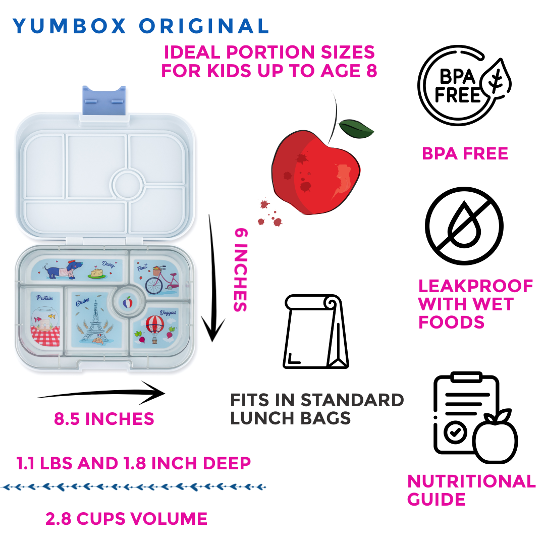 YUMBOX ORIGINAL- Lonchera con 6 compartimentos