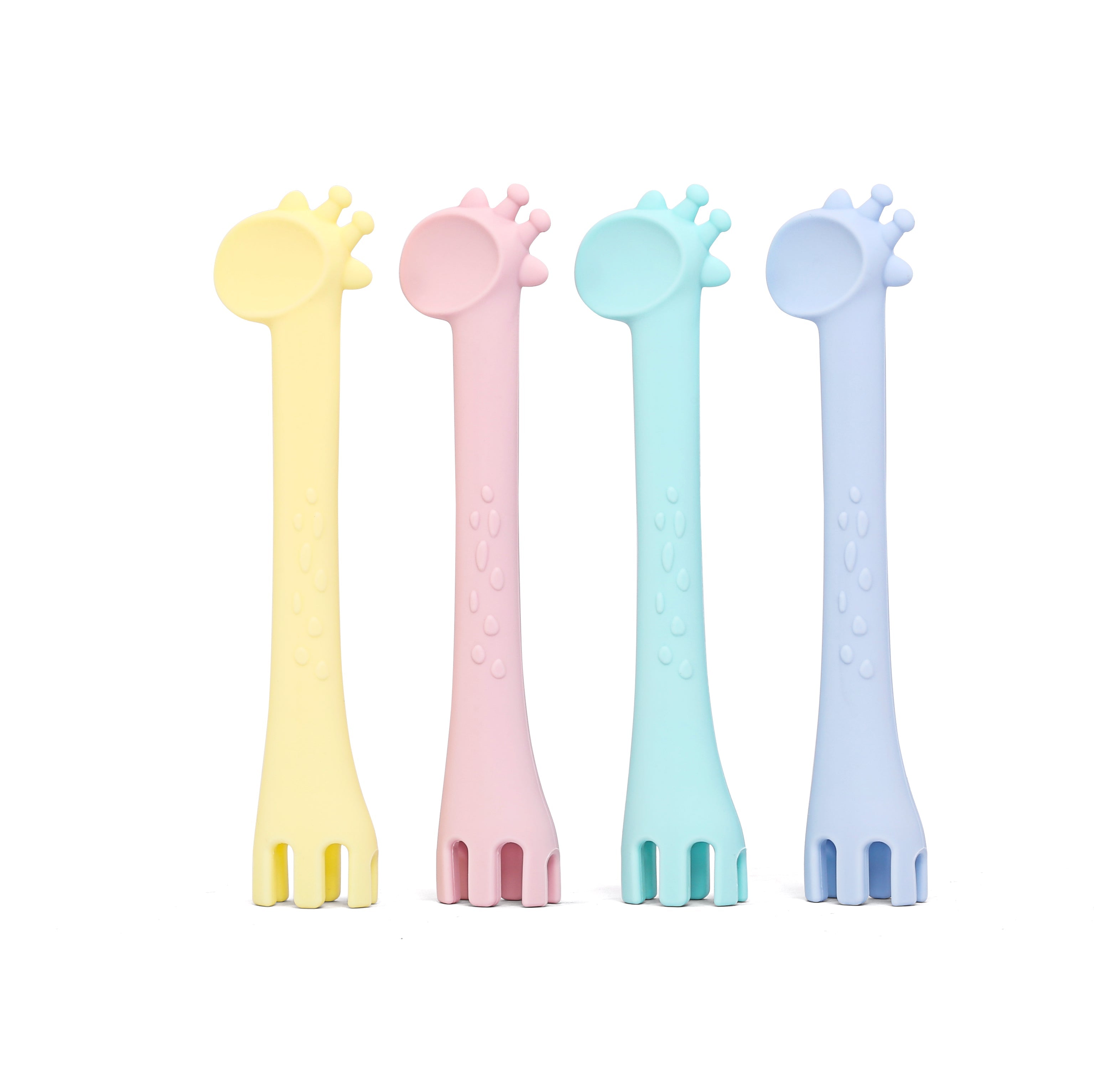 Loulou Babies & Kids - Set de 4 cucharas de silicon para bebé