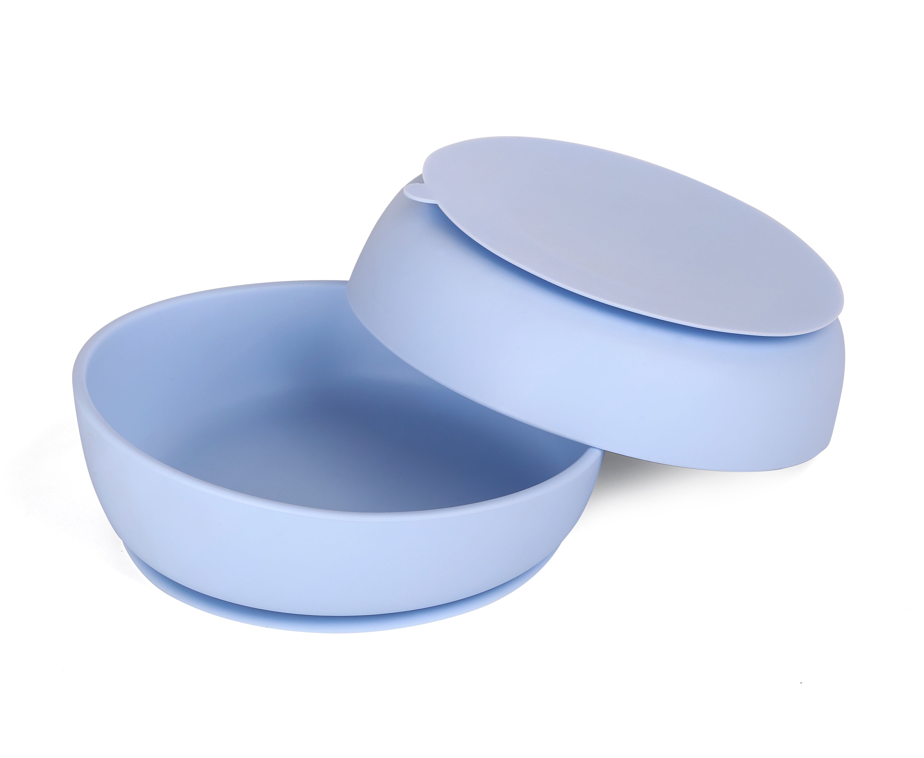 Loulou - Plato de silicon adherible + cuchara para bebés y niños, Loulou - Trésor de Zoë