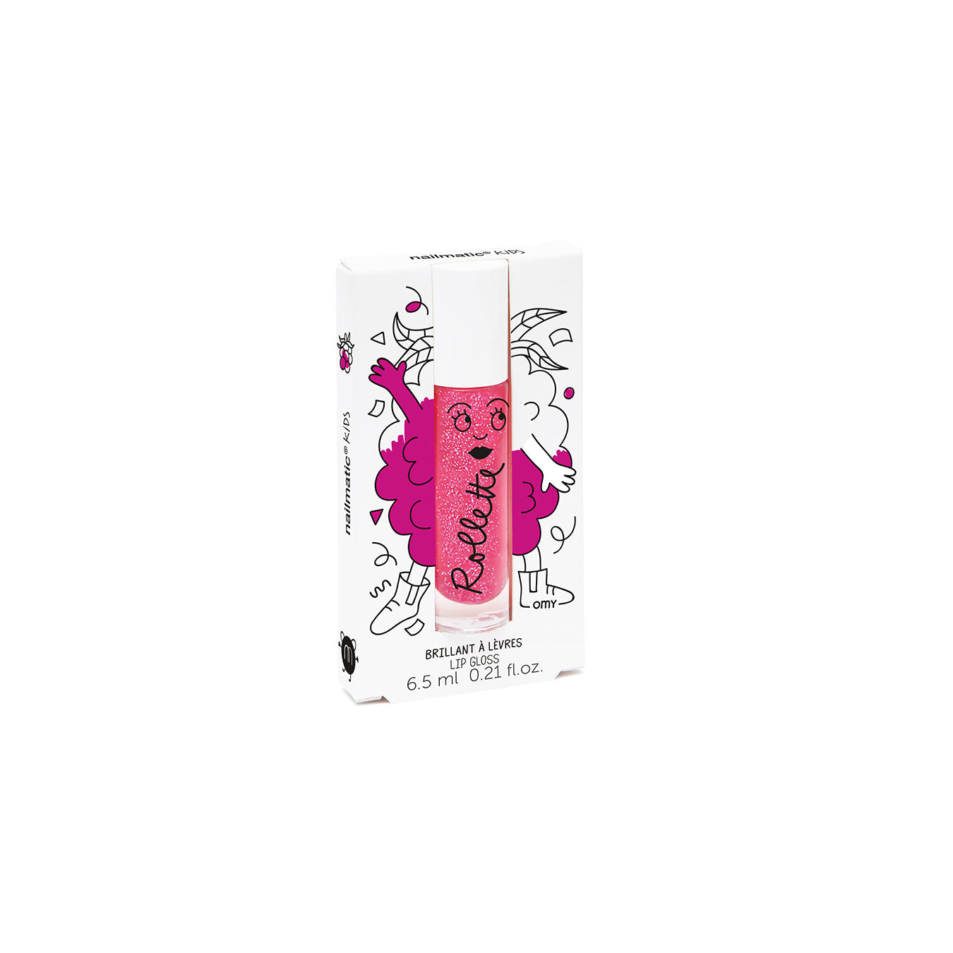 nailmatic KIDS | Brillo de Labios Incoloro, Hidratante y Natural | 6.5ml- Cruelty Free, Vegan