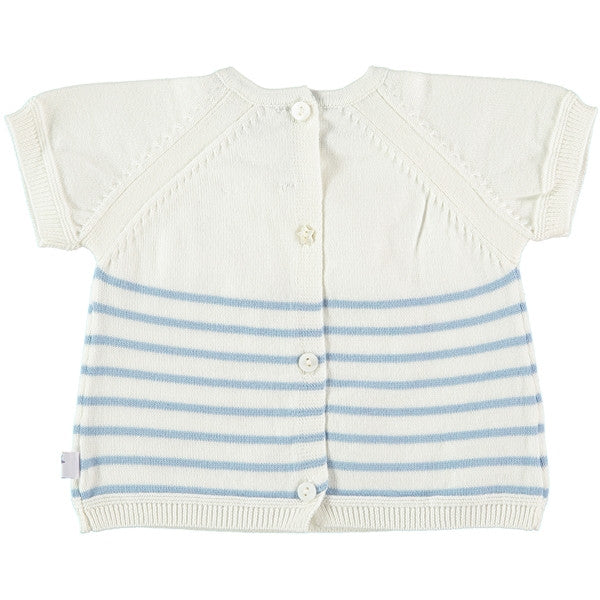 Mon Marcel Suéter de algodón con manga corta de raya para bebe Alfred, Mon Marcel - Trésor de Zoë