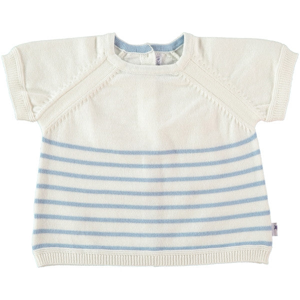 Mon Marcel Suéter de algodón con manga corta de raya para bebe Alfred, Mon Marcel - Trésor de Zoë