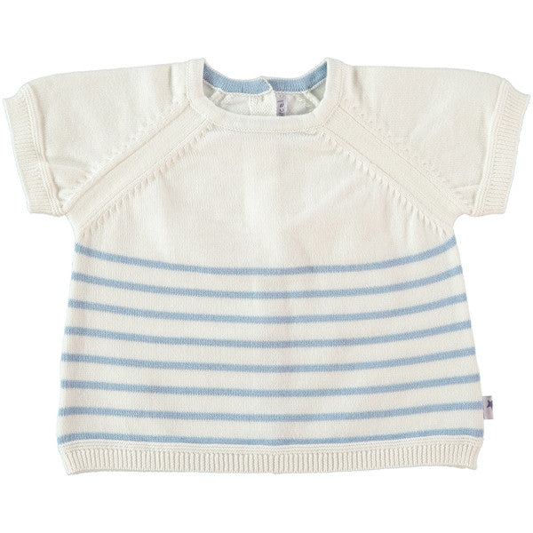 Mon Marcel Suéter de algodón con manga corta de raya para bebe Alfred, Mon Marcel - Trésor de Zoë