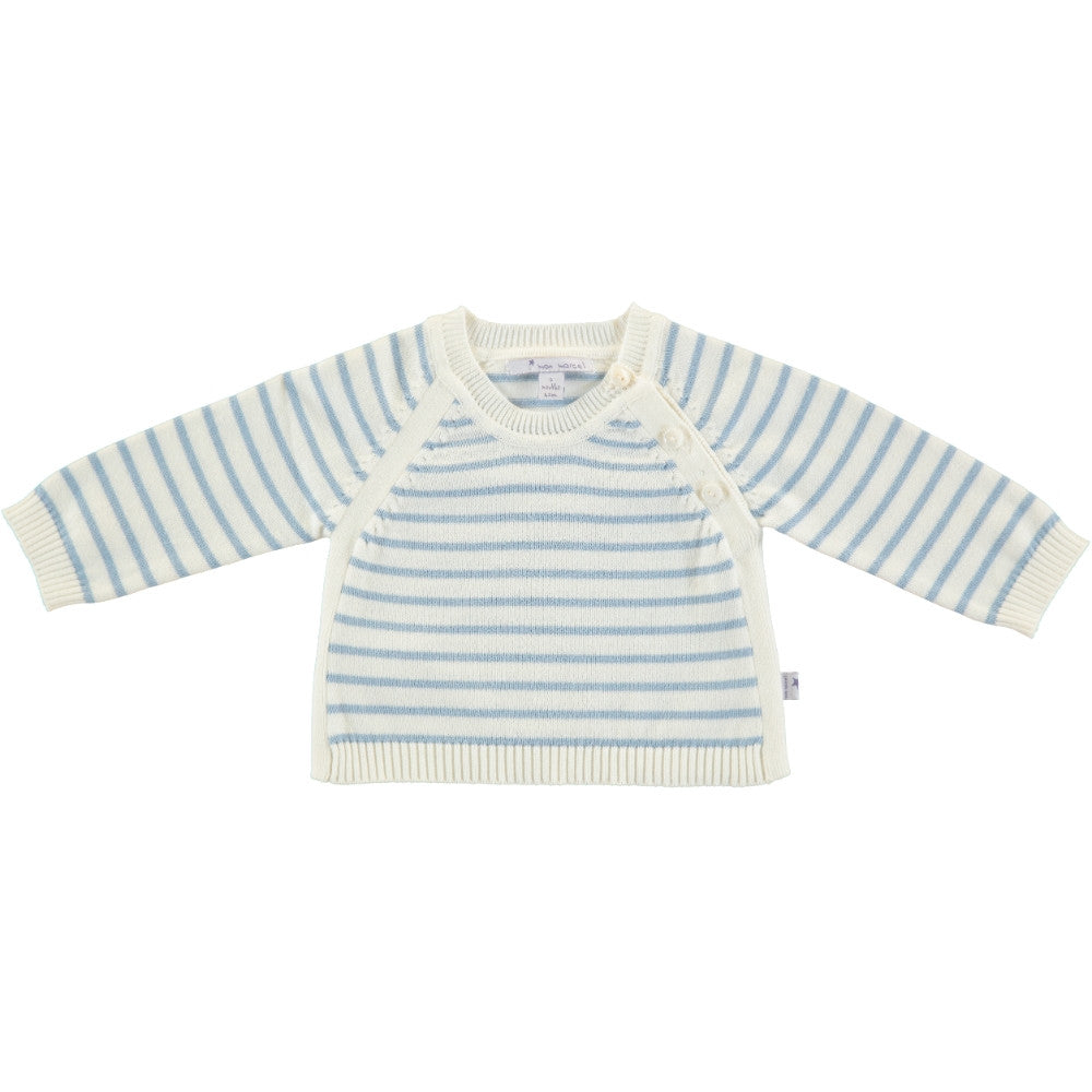 Mon Marcel Suéter de algodón con manga larga de raya para bebe Alvar, Mon Marcel - Trésor de Zoë