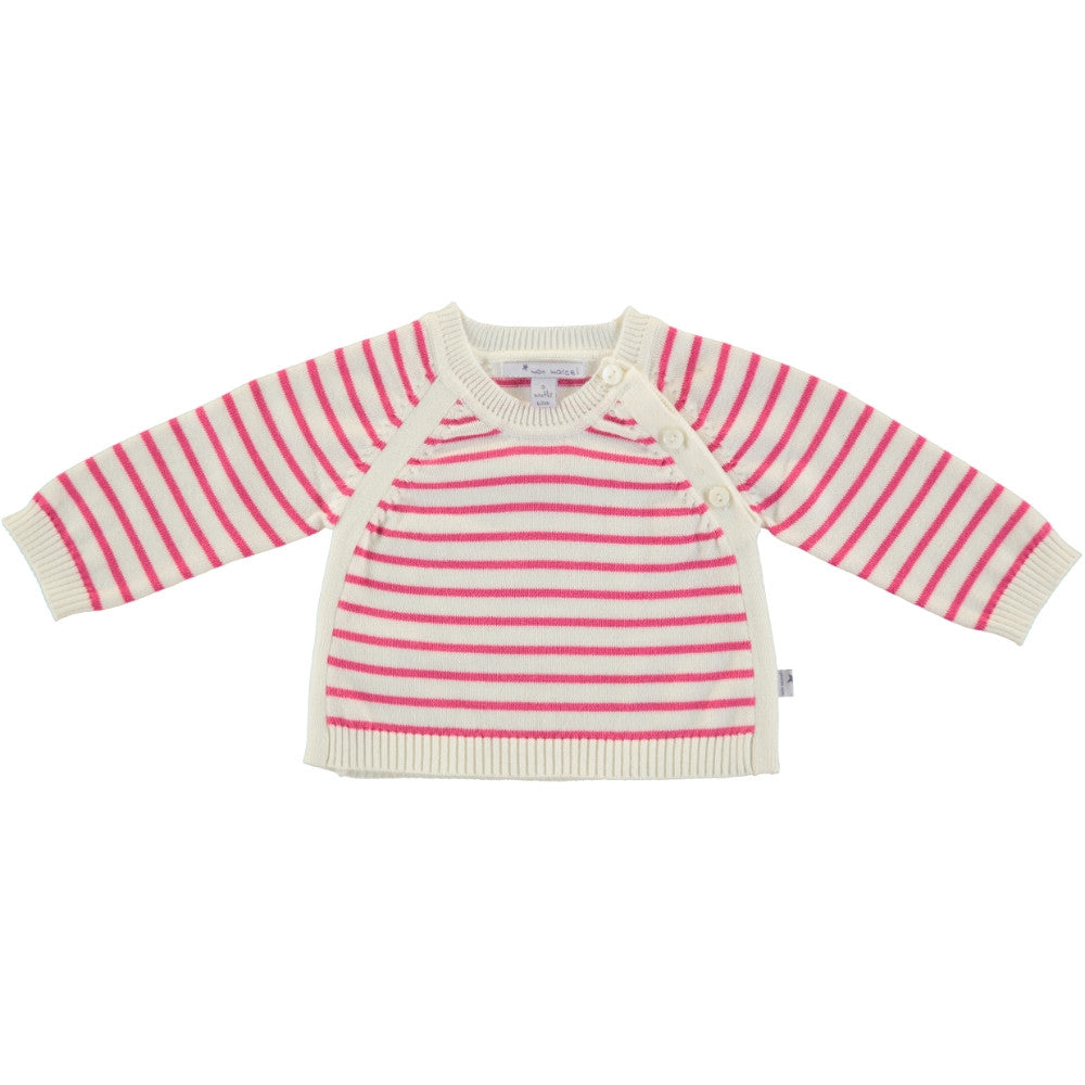 Mon Marcel Suéter de algodón con manga larga de raya para bebe Alvar, Mon Marcel - Trésor de Zoë