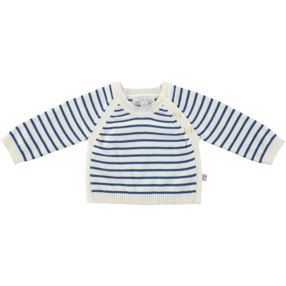 Mon Marcel Suéter de algodón con manga larga de raya para bebe Alvar, Mon Marcel - Trésor de Zoë