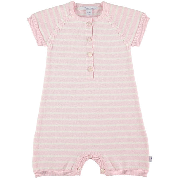 Mon Marcel Romper de agodón de manga corta con raya para bebe Joan, Mon Marcel - Trésor de Zoë